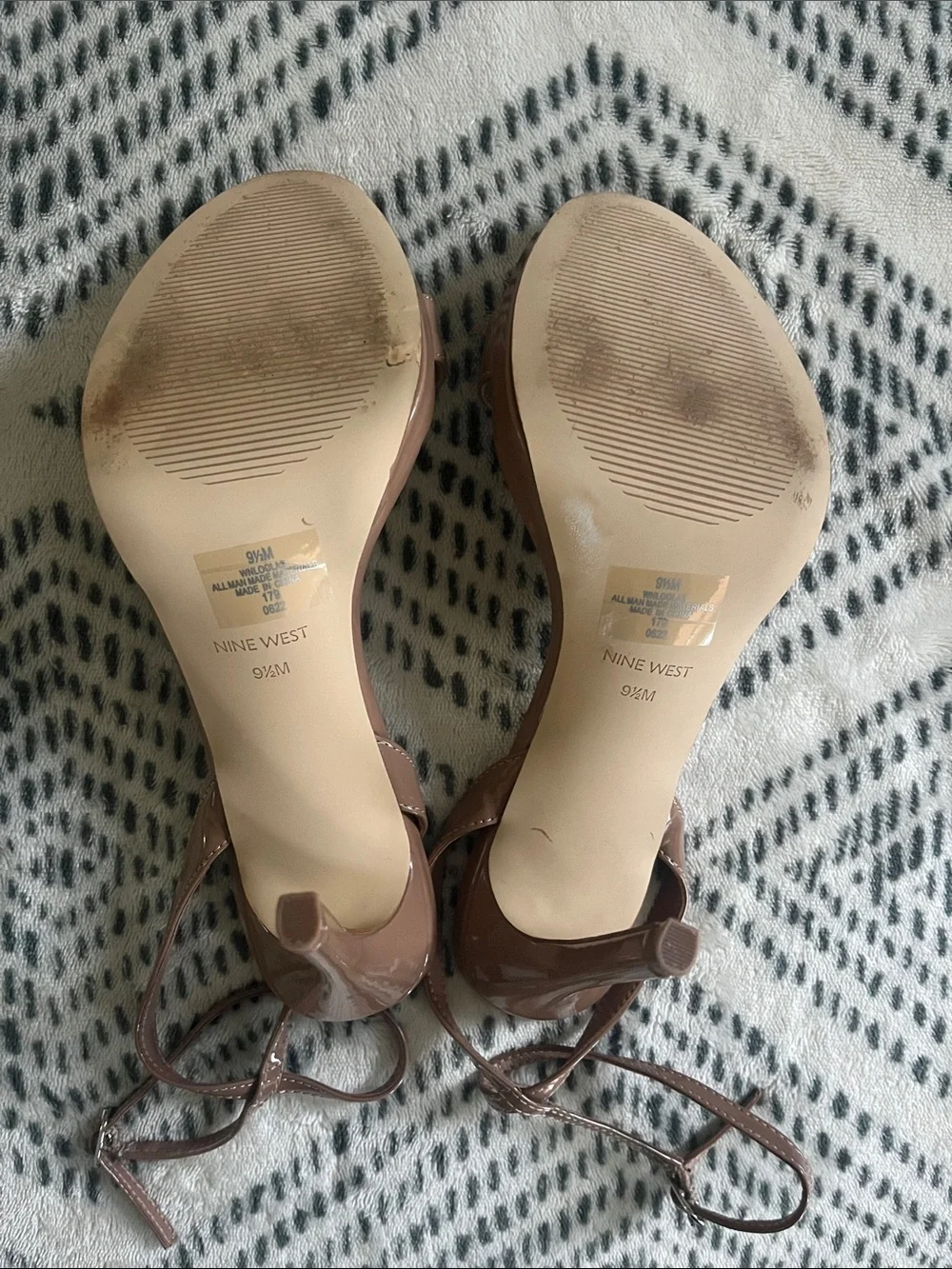Nine West Womens 9.5 M Tan Light Taupe Loola Stiletto High Heels